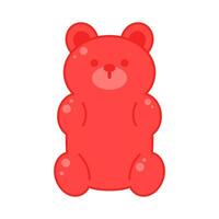 Jelly bears fruit gummy. Character Illustrator vector design.