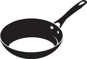 Fry pan vector silhouette illustration 11