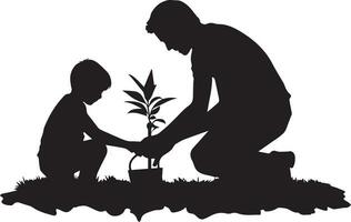 tree plantation vector silhouette 16