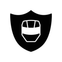 Security icon. solid icon vector