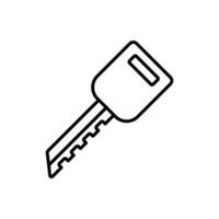 key icon. outline icon vector