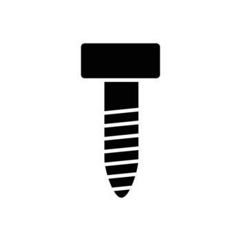 tornillo icono. sólido icono vector