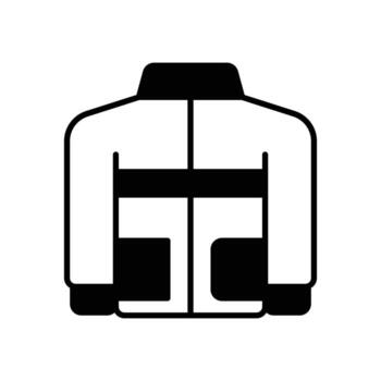 jacket icon. solid icon vector
