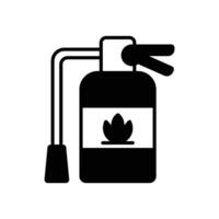 Fire Extinguisher icon. solid icon vector