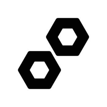 nuts icon. solid icon vector