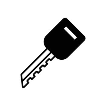 llave icono. sólido icono vector