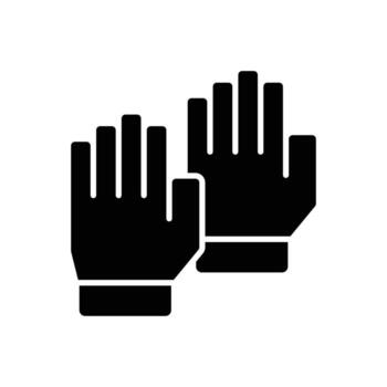 gloves icon. solid icon vector