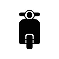 scooter icono. sólido icono vector