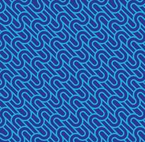 Abstract wave geometric blue vector background