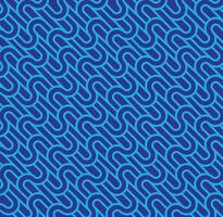 Abstract wave geometric blue vector background