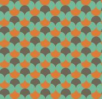 Retro 70's seamless pattern vector background
