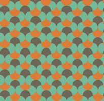 Retro 70's seamless pattern vector background