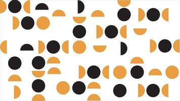 Abstract geometric pattern with circles and semicircles vector background