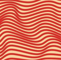 Seamless red wavy lines vector   background