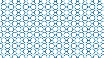 Seamless abstract pattern of blkue circles and dots vector background