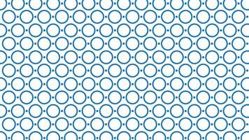 Seamless abstract pattern of blkue circles and dots vector background