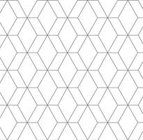 Seamless repeating pattern geometric hexagons vector background