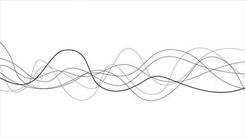 Abstract curve wave thin line wavy vector background