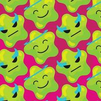 pattern background with star shape emojis Vector illustration