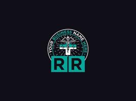 Clinic Rr Logo Icon Vector, Minimalist RR Medical Logo Letter Vector Art