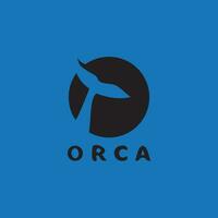 Orca icon and symbol vector template illustration