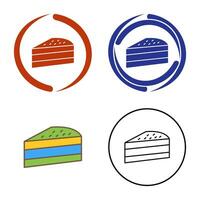 Cake Slice Vector Icon