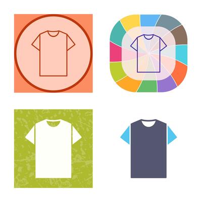 Plain T Shirt Vector Icon