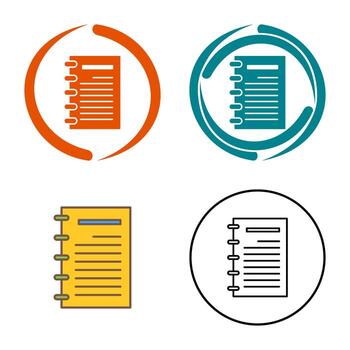 Notepad Vector Icon