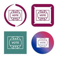 Vote Sticker Vector Icon