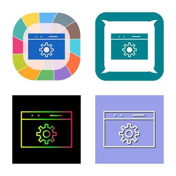 icono de vector de optimización web único