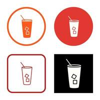 Iced Coffee Vector Icon