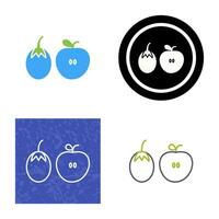 icono de vector de frutas y verduras