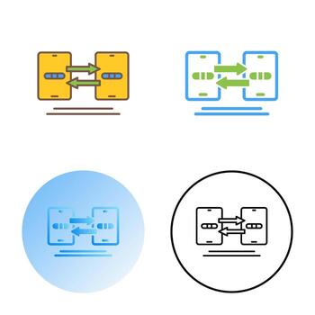Data Synchronization Vector Icon
