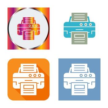 icono de vector de impresora