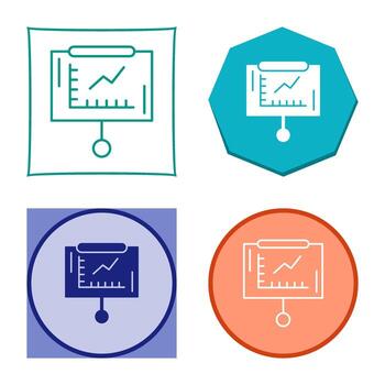 Line Graph Vector Icon