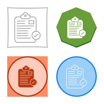 Secure Notepad Vector Icon