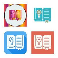 Open Book Vector Icon