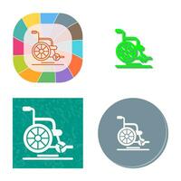 Wheel Chair Vector Icon