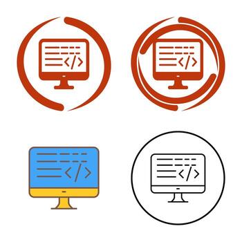 Coding Vector Icon
