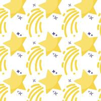 Golden star shape pattern background Vector illustration