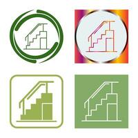 icono de vector de escaleras