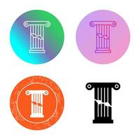 Broken Pillar Vector Icon