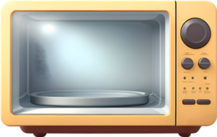 a microwave oven on   Ai generative png