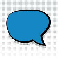 Empty comic bubble chat Vector illustration