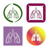 icono de vector de pulmones