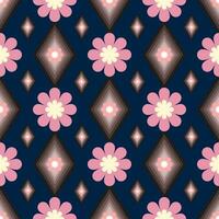 Seamless pattern background with flowers vector