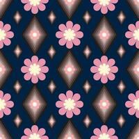 Seamless pattern background with flowers vector