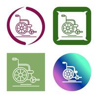 Wheel Chair Vector Icon