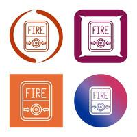 Fire Button Vector Icon