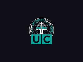 Abstract Uc Logo Vector, Modern UC Medical Doctor Logo Icon vector